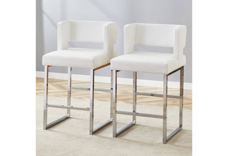 i@home Bistrostuhl 2-Pack-Barstühle im nordischen Stil mit modernem quadratischem Design (2er-Set), Leicht zu reinigen von i@home