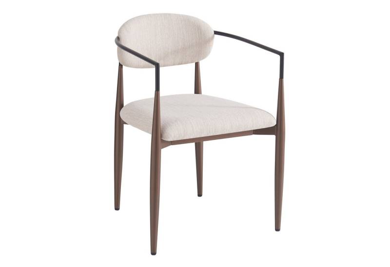 i@home Esszimmerstuhl Leinenstoff Stuhl (2 St), Leinenstoff Esszimmerstuhl mit verstellbares Fußdesign,57*60*81cm von i@home