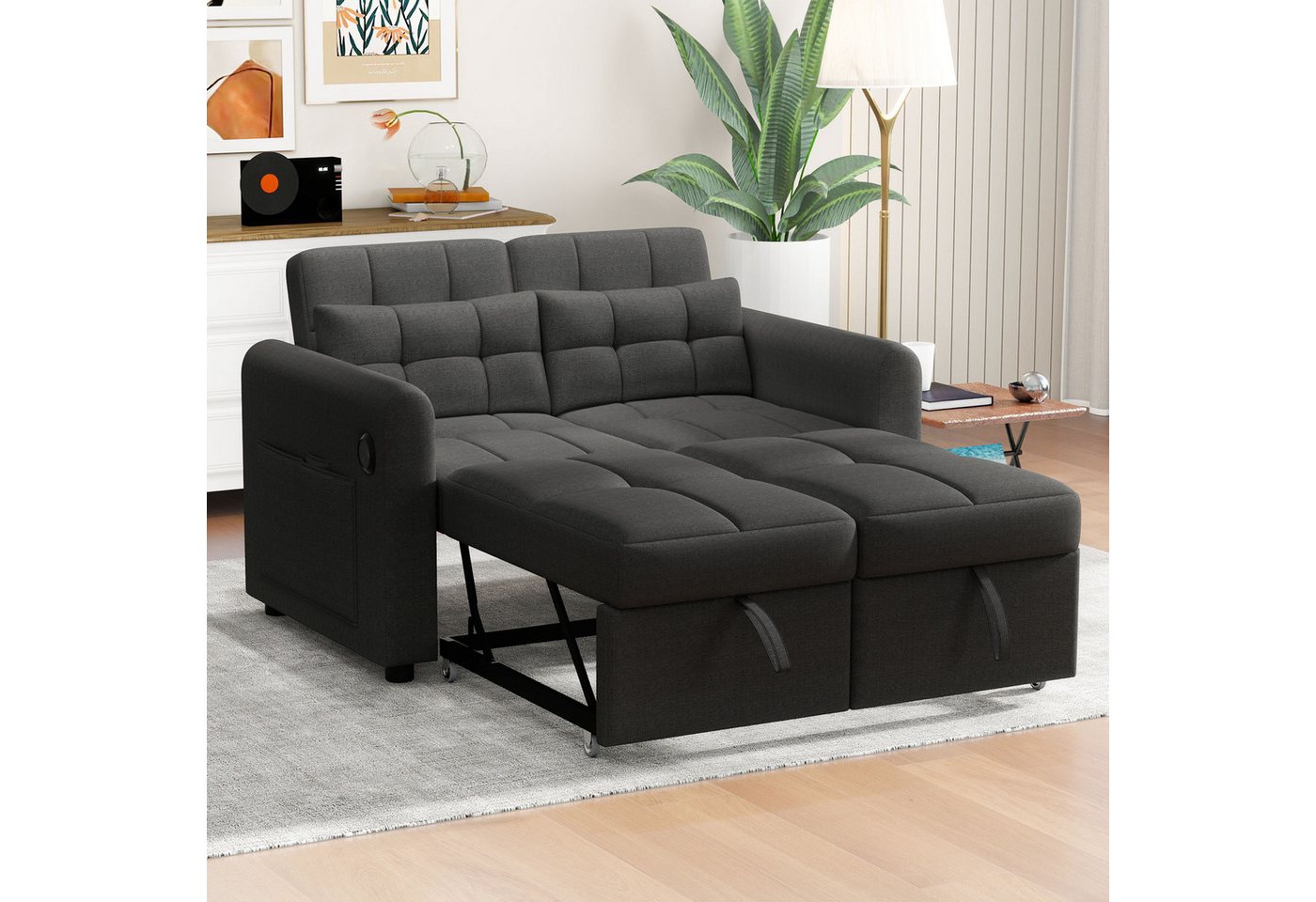 i@home Schlafsofa Loveseat-Sofa, 3-in-1-Ausziehsofa mit verstellbarer Rückenlehne, 3-in-1 Schlafsofa i@home Schlafsofa Loveseat-Sofa, 3-in-1-Ausziehsofa mit verstellbarer Rückenlehne, 3-in-1 Schlafsofa von i@home