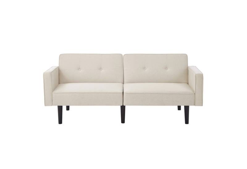 i@home Schlafsofa verstellbares Sofabett, Packung set, 2-in-1-Sofabett, Zweisitzer-Sofa,schwarz/weiß von i@home