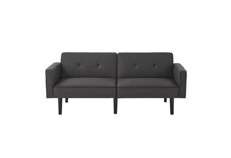 i@home Schlafsofa verstellbares Sofabett, Packung set, 2-in-1-Sofabett, Zweisitzer-Sofa,schwarz/weiß von i@home