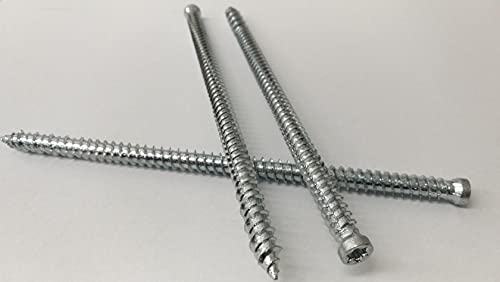 20 Stück 7,5 mm x 152 mm Fensterrahmenschrauben Fensterschraube Rahmenschraube Rahmenschrauben Torx verz. von i-mex