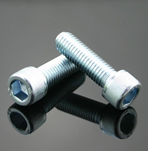 DIN 912 M12 x 40 mm Zylinderschrauben Innensechskant Zylinder Kopf Schrauben verzinkt 8.8 ISO 4762 (10, M12 x 40 mm) von i-mex