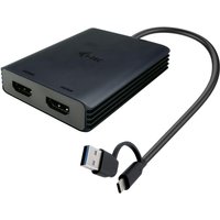 I-TEC USB-A/USB-C Dual 4K HDMI Video Adapter von i-tec