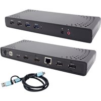 I-TEC USB 3.0/USB-C/Thunderbolt Dual Displlay Docking Station mit Power Delivery 100W von i-tec