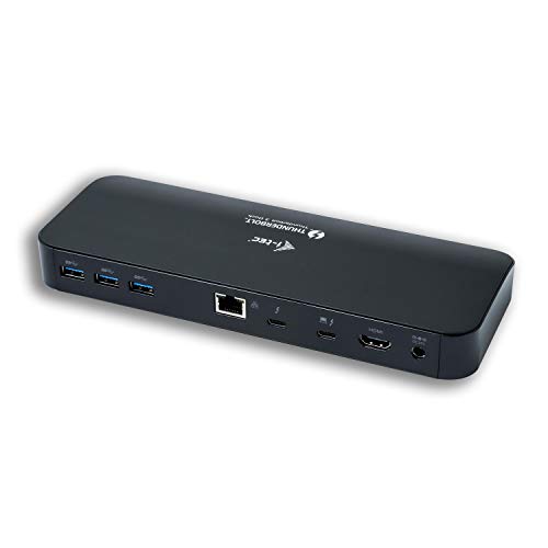 i-tec Thunderbolt 3 Dual 4K Dockingstation 2X 4K/1x 5K 2X Thunderbolt 3 1x HDMI 1x GLAN 4X USB 3.0 1x USB 3.0 Fast Charge 1x SD 1x Audio/Mic Power Delivery 85W für MacOS Windows inkl. TB3 Kabel von i-tec