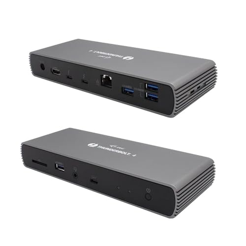 i-tec Thunderbolt 4 Dockingstation mit Stromversorgung 96W - 2X TB 4, 1x HDMI, 1x 2.5GLAN, 4X USB 3.1 Gen2, 1x SD, 1x Audio/Mik von i-tec