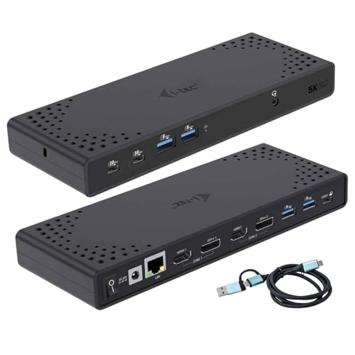 i-tec USB-A/-C TB Dual Dock Dual Display Dock PD 100W i-tec USB-A/-C TB Dual Dock Dual Display Dock PD 100W von i-tec