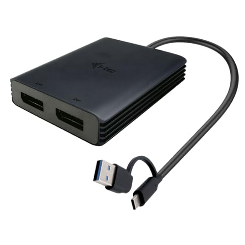I-TEC USB-A/ USB-C Dual 4K DP Video Ada. von i-tec