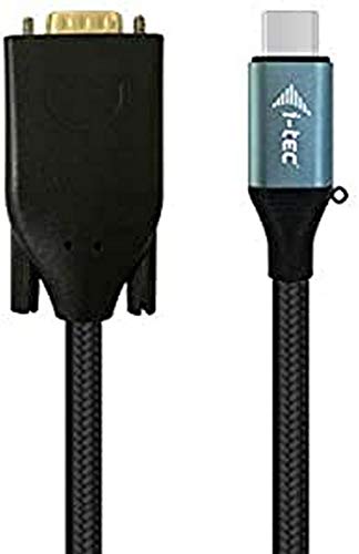 i-tec USB-C auf VGA cable adapter (1x VGA 1080p / 60 Hz, kompatibel mit Thunderbolt 3 für Windows OS, Mac OS, 150cm) von i-tec