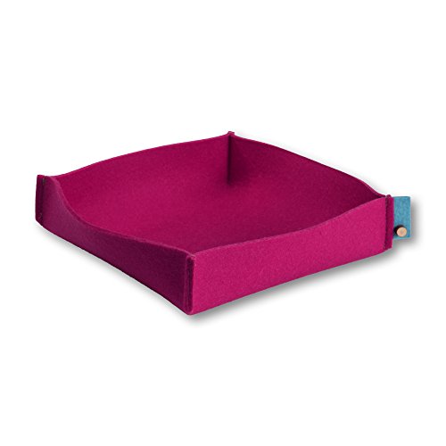 i.Punkt Schale aus Designfilz, Größe M, Fuchsia von i.Punkt