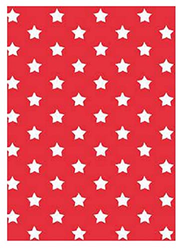 i.stHOME Klebefolie Sterne rot - Stars - Selbstklebende Folie 45 x 200 cm von i.stHOME