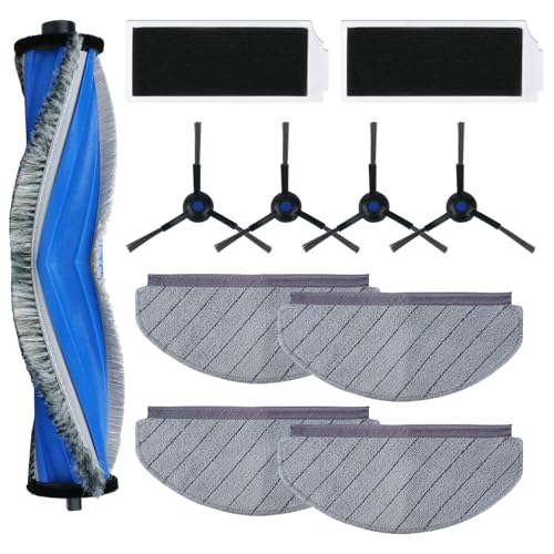 iAmoy N20 PRO Plus Zubehörset für ECOVACS DEEBOT N20 PRO Plus Saugroboter,1 Hauptbürste,4 Wischtücher,2 HEPA Filter,4 Seitenbürsten,Ersatzteilset für ECOVACS DEEBOT N20 PRO Plus Saugroboter von iAmoy