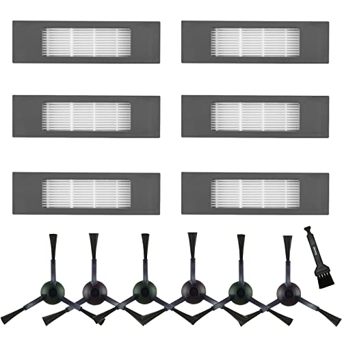 iAmoy Ersatz Seitenbürste und Filter-Kit Kompatibel mit Ecovacs Deebot OZMO 950 OZMO 920 T8 T9 N8 Serie Staubsauger Roboter DX5G-KTA von iAmoy