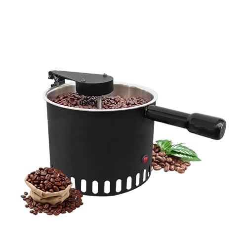 Rotierender Kaffeebohnenkühler mit automatischem Rühren - Schnellkühltablett für Gewerbe und Haushalt für geröstete Bohnen, Edelstahlgewebe und leistungsstarker Ventilator (40-mesh Screen) von iBLENDAR