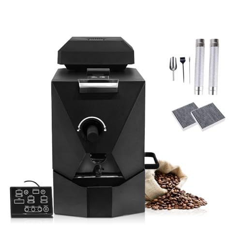 iBLENDAR Elektrischer Kaffeebohnenröster Gewerblicher Röster - Basismodell Kaffeeröster - Kaffeebohnen Röstmaschine mit Rauchfilter von iBLENDAR