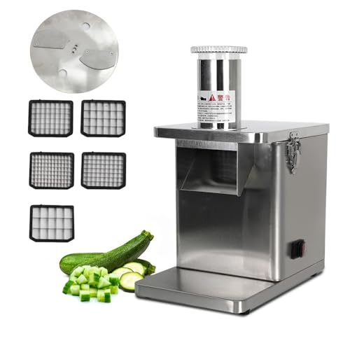 iBLENDAR Multifunktionale Gemüsewürfel Gemüsewürfel Schneidemaschine 250W, Obstschneider Gemüseschneider Lebensmittelzerkleinererer, mit 5 Größen von iBLENDAR