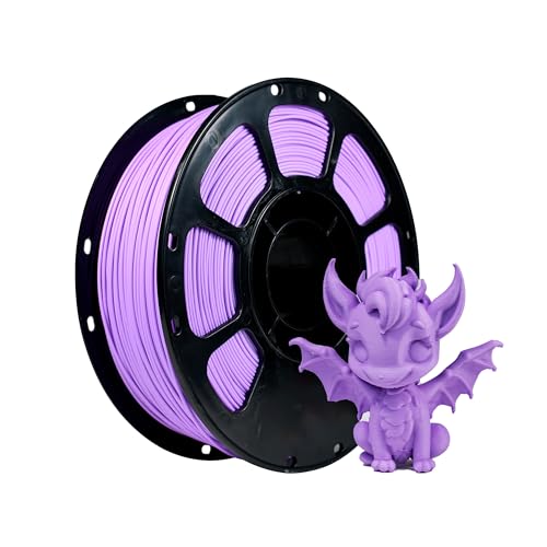 iBOSS Matte PLA Filament 1,75 mm, PLA Basic 3D Drucker matte Filament, Maßgenauigkeit +/- 0,02 mm, 1KG (2,2 Pfund) schnelle PLA-Rolle für 3D-Drucker,Matt lila von iBOSS
