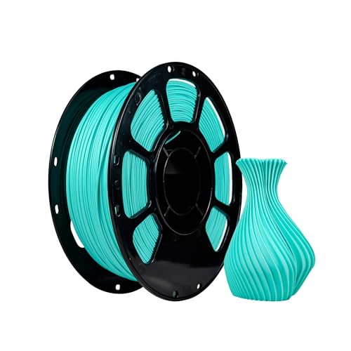 iBOSS Matte PLA Filament 1,75 mm, PLA Basic 3D Drucker matte Filament, Maßgenauigkeit +/- 0,02 mm, 1KG (2,2 Pfund) schnelle PLA-Rolle für 3D-Drucker,Matt mintgrün von iBOSS