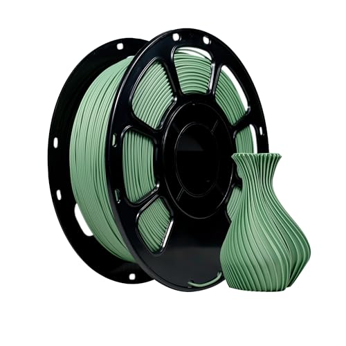 iBOSS PLA Filament 1,75 mm, PLA Basic 3D Drucker mattes Filament, Maßgenauigkeit +/- 0,02 mm, 1KG (2,2 Pfund) schnelle PLA-Rolle für 3D-Drucker, Mattes Dunkelgrün von iBOSS