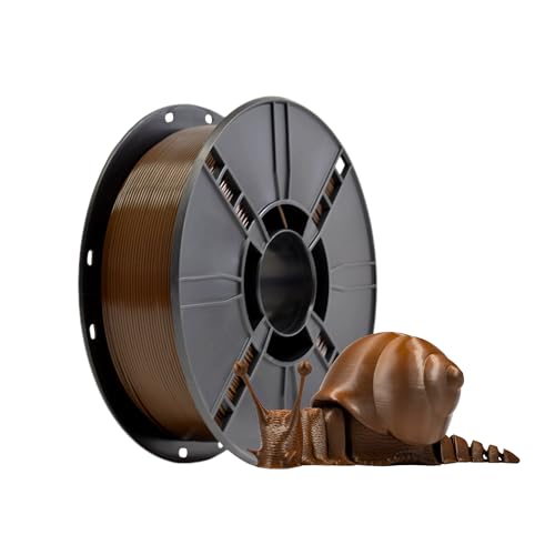 iBOSS PLA Plus (PLA+) 3D Printer Filament, 1.75mm, Dimensional Accuracy +/- 0.02mm, 1kg Spule (2.2lbs) 3D Printer Filament, Braun von iBOSS