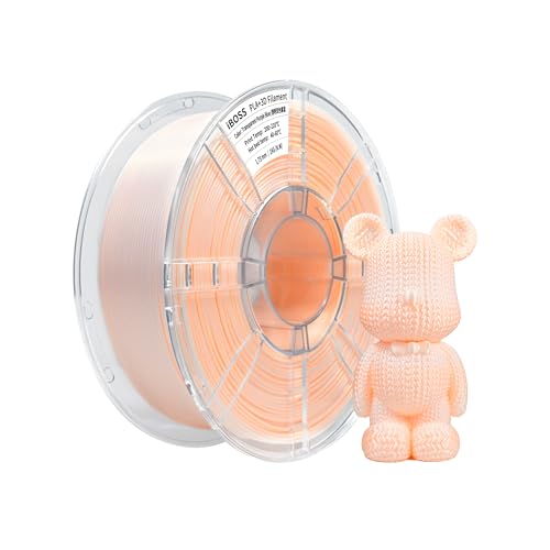 iBOSS Seide Gradient PLA Plus (PLA+) 3D-Drucker-Filament 1,75 + / -0,02 mm, 1 kg Spule (2,2lbs) Zweifarbiges PLA Pro 3D-Filament, Passend für die meisten FDM-Drucker (Farbverlauf Orange Weiß) von iBOSS
