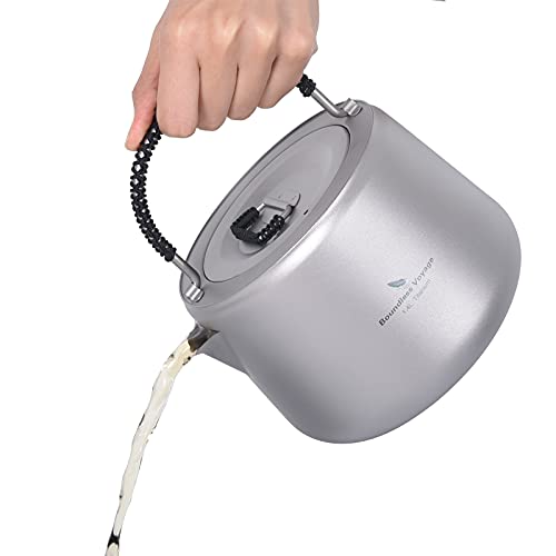 iBasingo 1,4 L Titan Wasserkocher mit Filter Im Freien Camping Kaffee Teekanne Wassertopf Anti-verbrühender Griff Kantine Kessel Geeignet für Induktionsherd Picknick Wandern Heimgebrauch Ti3096D iBasingo 1,4 L Titan Wasserkocher mit Filter Im Freien Camping Kaffee Teekanne Wassertopf Anti-verbrühender Griff Kantine Kessel Geeignet für Induktionsherd Picknick Wandern Heimgebrauch Ti3096D von iBasingo