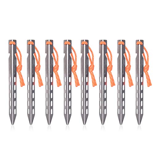 iBasingo 16cm Titan Heringe Camping Zelt Nägel V-Form Zeltstifte Ultraleicht Outdoor Zelt Stakes Nur 12,1g/Stück, 8 Stück/Los Ti4009P iBasingo 16cm Titan Heringe Camping Zelt Nägel V-Form Zeltstifte Ultraleicht Outdoor Zelt Stakes Nur 12,1g/Stück, 8 Stück/Los Ti4009P von iBasingo