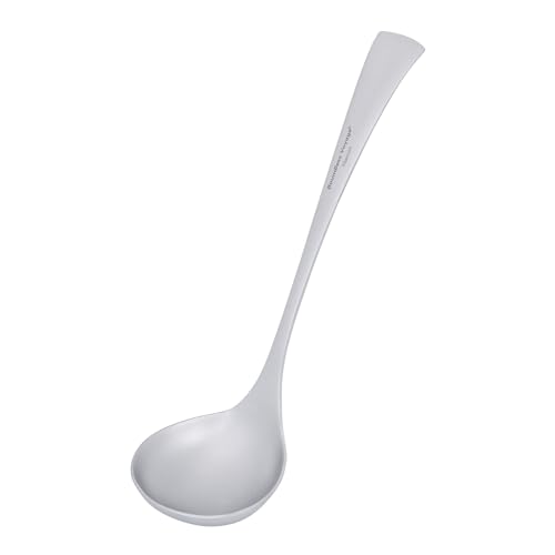 iBasingo Titan Schöpfkelle mit Langem Griff Suppenkelle, Saucenkelle, Schöpflöffel für Eintopf, Soße & Suppe Küchenlöffel zum Kochen und Servieren, Spülmaschinengeeignet Ti1074T von iBasingo