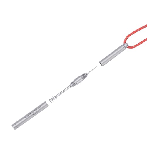 iBasingo Tragbare Mini Titan Zahnstocher Halter Ohrenschmalz Entfernung 2 in 1 Persönliche Pflege Tools Outdoor Multifunktions Tools nur 6g Ti9008O von iBasingo