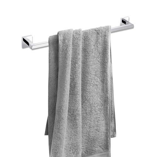 soak Moderner Handtuchhalter für Badezimmer - Badetuchhalter für große Handtücher - 60 cm breit, eckig, einfache Montage von iBathUK