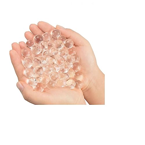 ICOOLIO Wasserperlen Groß fur Deko, Pflanzen - Water Beads-orbis perlen, Bunte Wasser perlen - XXL Set- Wasserkugeln für Blumen-Wasserperle Gelkugeln-Aqualinos-Waterbeads (white Transparent) von iCOOLIO