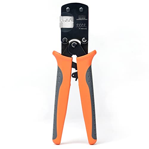 iCrimp IWS-3220M Krimpwerkzeug für 0,03-0,5 mm² Aderendhülsen, Mikroverbinder-Pin-Crimpwerkzeug Ratschencrimper für D-Sub, Open Barrel Molex, JST und JAE. von iCRIMP