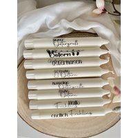 Kerzen Mit Schriftzug - Kerzendeko Frühling/Ostern Mitbringsel von iChDesignSShop