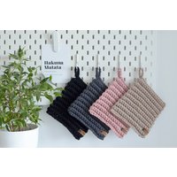 Topflappen Gehäkelt Ofenhandschuhe Untersetzer von iChDesignSShop