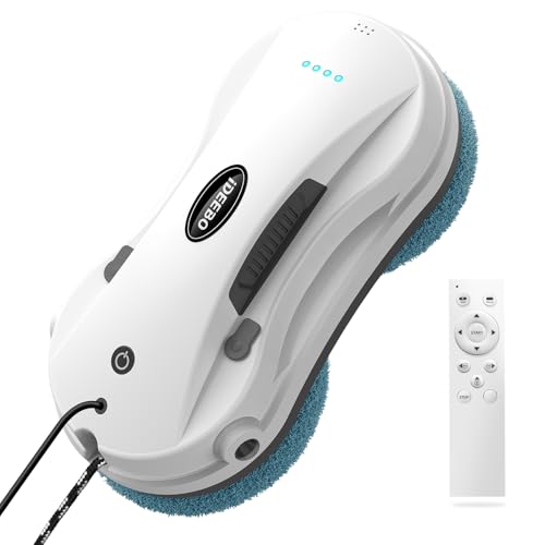 iDEEBO Fensterputzroboter, Fensterroboter mit Automatischem Wasserstrahl, Intelligenter Navigation, Fensterreiniger Roboter Elektrisch für Innen- und Außenfenster, Glas, Fliesen iDEEBO Fensterputzroboter, Fensterroboter mit Automatischem Wasserstrahl, Intelligenter Navigation, Fensterreiniger Roboter Elektrisch für Innen- und Außenfenster, Glas, Fliesen von iDEEBO