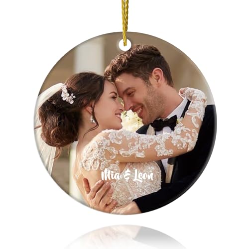 iDIY Personalisierte Weihnachtskugel mit Foto - Personalisierte Geschenke, Weihnachtskugeln mit Bild und Name, Christbaumkugeln Selber Gestalten von iDIY