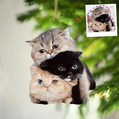iDIY Personalisierte Weihnachtskugeln - Personalisierter Weihnachtsschmuck - Weihnachtskugeln Foto selbst gestalten - Christbaumkugel mit eigenem Foto - Katze iDIY Personalisierte Weihnachtskugeln - Personalisierter Weihnachtsschmuck - Weihnachtskugeln Foto selbst gestalten - Christbaumkugel mit eigenem Foto - Katze von iDIY