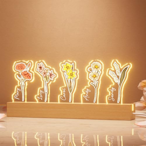 iDIY Personalisierter Familienrahmen mit Geburtsblumen und Namen - Muttertagsgeschenk - Mamas Garten - Geschenk für Mama oder Oma zum Muttertag oder Geburtstag iDIY Personalisierter Familienrahmen mit Geburtsblumen und Namen - Muttertagsgeschenk - Mamas Garten - Geschenk für Mama oder Oma zum Muttertag oder Geburtstag von iDIY