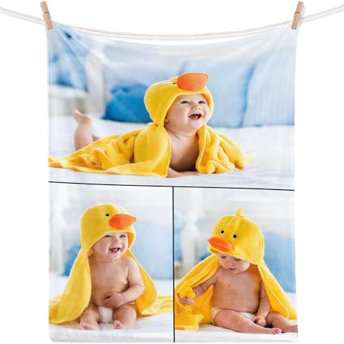 iDIY personalisierte Decke mit Foto - personalisierte Geschenke Decke mit Foto kuscheldecke Baby fotogeschenke personalisiert, Geschenke für Babys, Haustiere - 3 Fotos 40x50in von iDIY