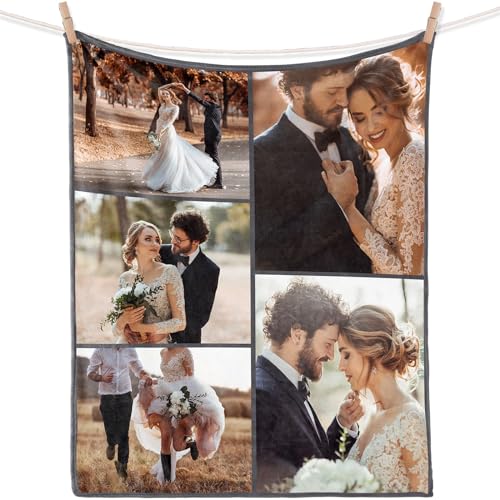 iDIY personalisierte Decke personalisierte Geschenke - Decke mit Foto, fotogeschenke kuscheldecke personalisiert, personalisierte Geschenke für Freundin, Ehefrau, Geschenke für sie 5 Fotos von iDIY