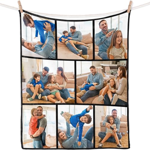 iDIY personalisierte Decke personalisierte Geschenke - Decke mit Foto, fotogeschenke kuscheldecke personalisiert, personalisierte Geschenke für Freundin, Ehefrau, Geschenke für sie 8 Fotos von iDIY