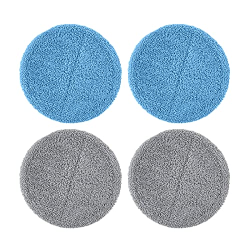 2er-Pack Mopp-Pads Ersatz für kabellosen iDOO elektrischen Mopp, Mop Pad for ID-EM002, waschbare und Wiederverwendbare Mikrofaser-Wischmopp-Köpfe, inklusive 2 Mopp-Pads + 2 Wax-Pads von iDOO