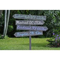 Richtungsschild Post, Außenmeilensteinschild Gartendekor. Familie Geschenk Idee Für Weihnachten Richtungsschild Post, Außenmeilensteinschild Gartendekor. Familie Geschenk Idee Für Weihnachten von iDecor4you