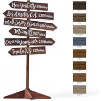 Richtungsschild Post, Komplett Anpassbar, Wayfinding Pfeile Meilensteintafeln. Freistehend Optional. Beliebige Farben von iDecor4you