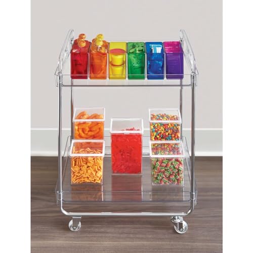 The Home Edit by iDesign Clear 2 Regal Rolling Cart mit abschließbaren Rädern The Home Edit by iDesign Clear 2 Regal Rolling Cart mit abschließbaren Rädern von iDesign