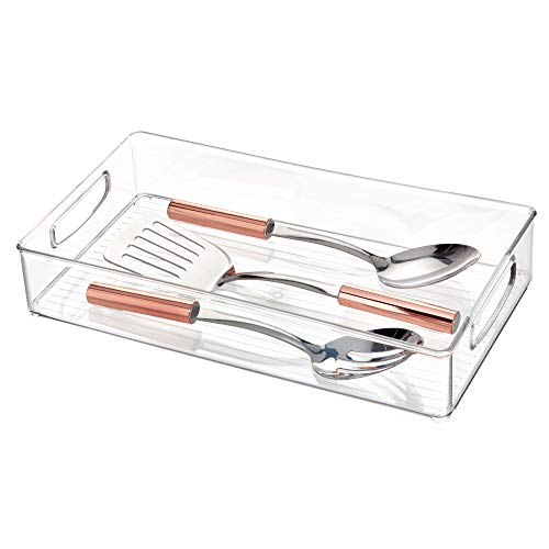 iDesign 63599 Aufbewahrungsbox für die Küche, langer Küchen Organizer aus Kunststoff, offene Kühlschrankbox mit Griffen, durchsichtig, Groß iDesign 63599 Aufbewahrungsbox für die Küche, langer Küchen Organizer aus Kunststoff, offene Kühlschrankbox mit Griffen, durchsichtig, Groß von InterDesign