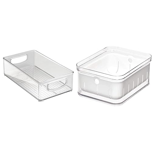 iDesign Aufbewahrungsbox für die Küche, mittelgroßer Küchen Organizer aus Kunststoff & Kühlschrankbox für Früchte und Beeren, Aufbewahrungsbehälter aus BPA-freiem Kunststoff von InterDesign