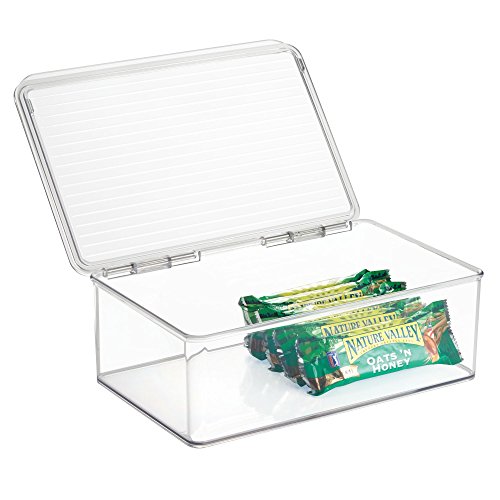 iDesign Cabinet/Kitchen Binz Aufbewahrungsbox, Vorratsdose mit Deckel, durchsichtig, 18,4 cm x 27,3 cm x 9,5 cm von InterDesign