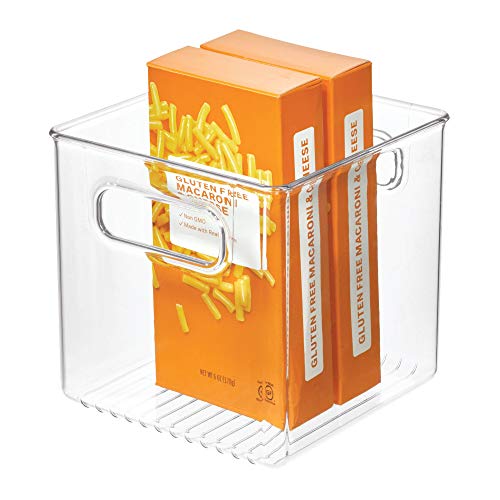 iDesign 71530EU Cabinet/Kitchen Binz Aufbewahrungsbox, mittelgroßer Küchen Organizer aus Kunststoff, würfelförmige Box, 15,2 cm x 15,2 cm x 15,2 cm, durchsichtig von InterDesign